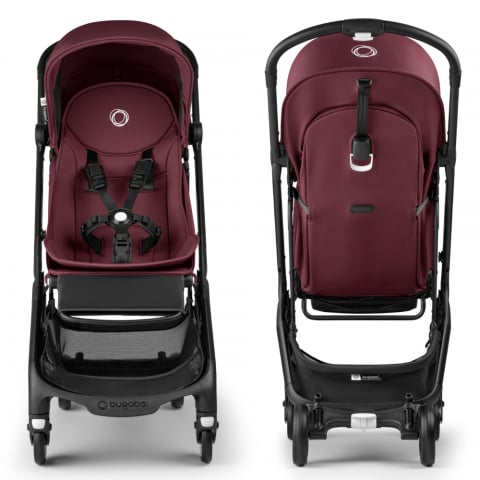 Carucior Bugaboo Butterfly black dark cherry - 1