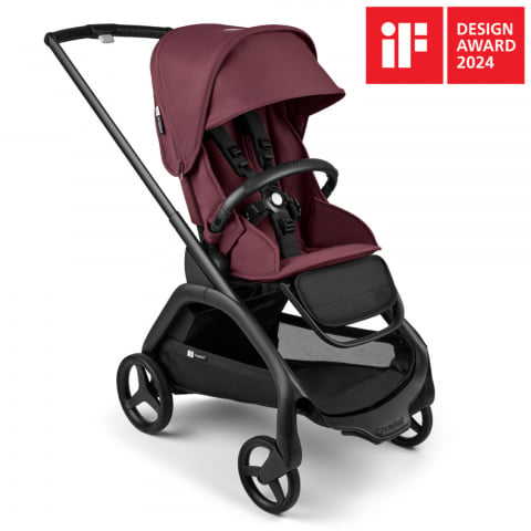 Carucior Bugaboo Dragonfly black dark cherry