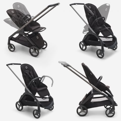 Carucior Bugaboo Dragonfly black dark cherry - 6