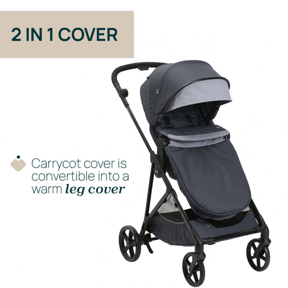 Carucior copii 3 in 1 Chicco Seety Boston grey - 8