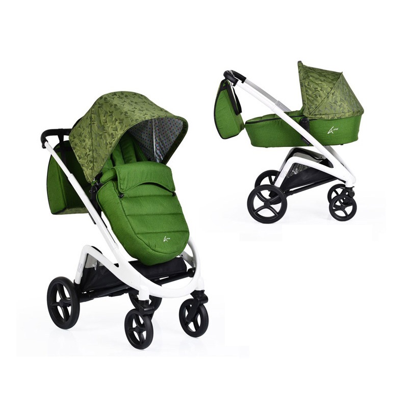 Carucior modular 2 in 1 Cangaroo S-Line Green + CADOU Pompa de san electrica Little Mom Easy Touch - 1 | YEO