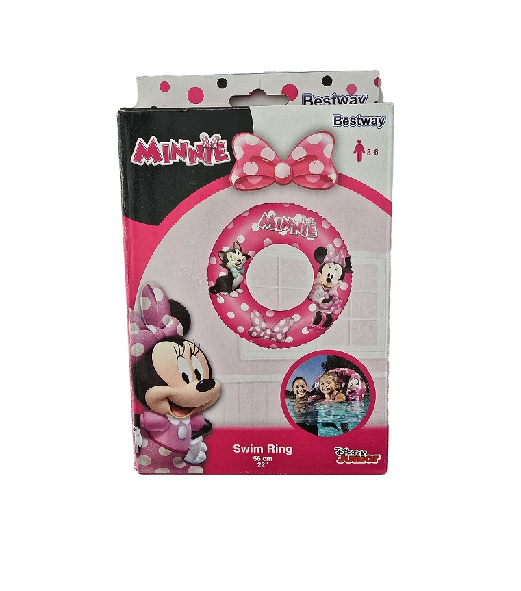 Colac gonflabil pentru inot 56 cm Bestway Minnie Mouse