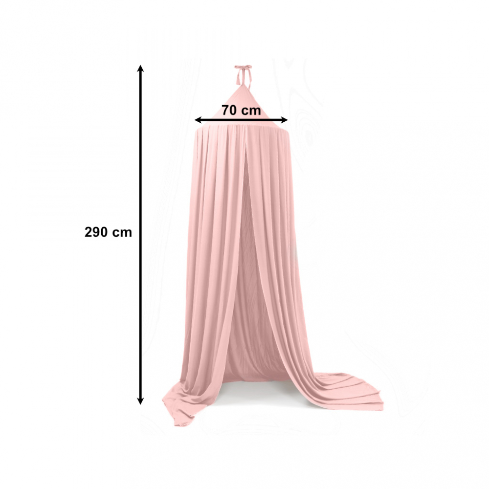 Cort baldachin suspendat Teepee multifunctional pentru copii 290cm Light Pink - 2 | YEO