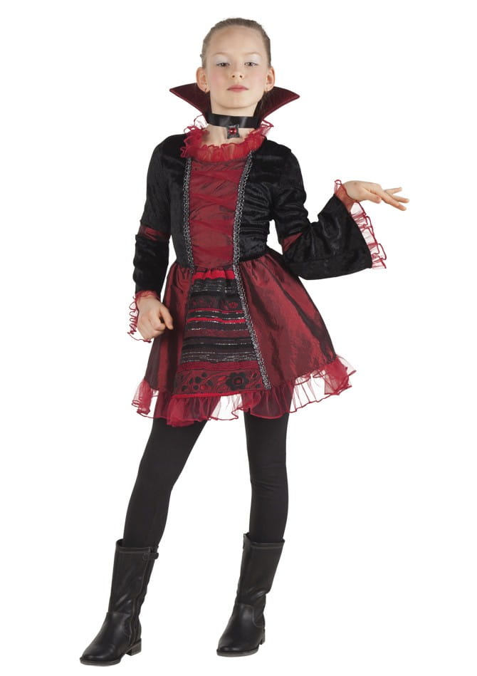 Costum de carnaval pentru copii model Vampire Girl 10-12 ani