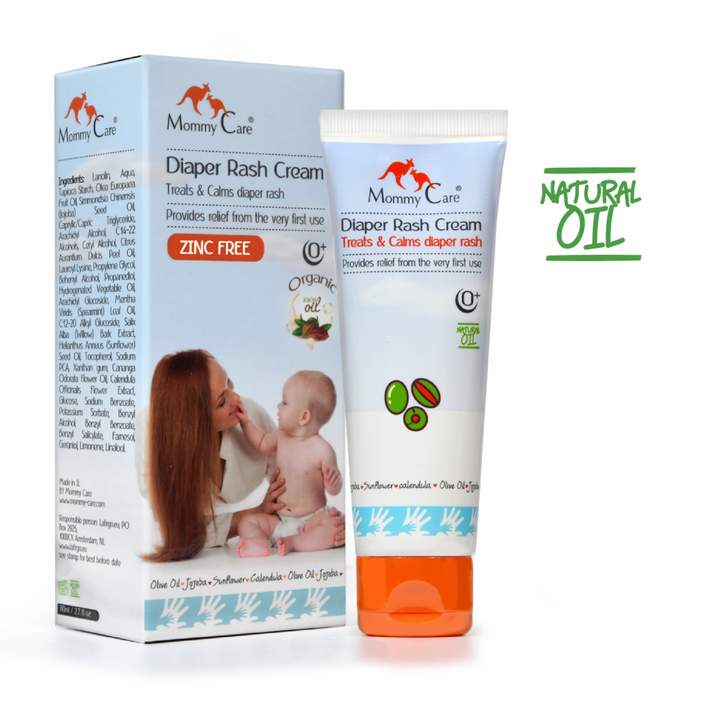 Crema naturala fara zinc pentru zona scutecului Mommy Care 80 ml