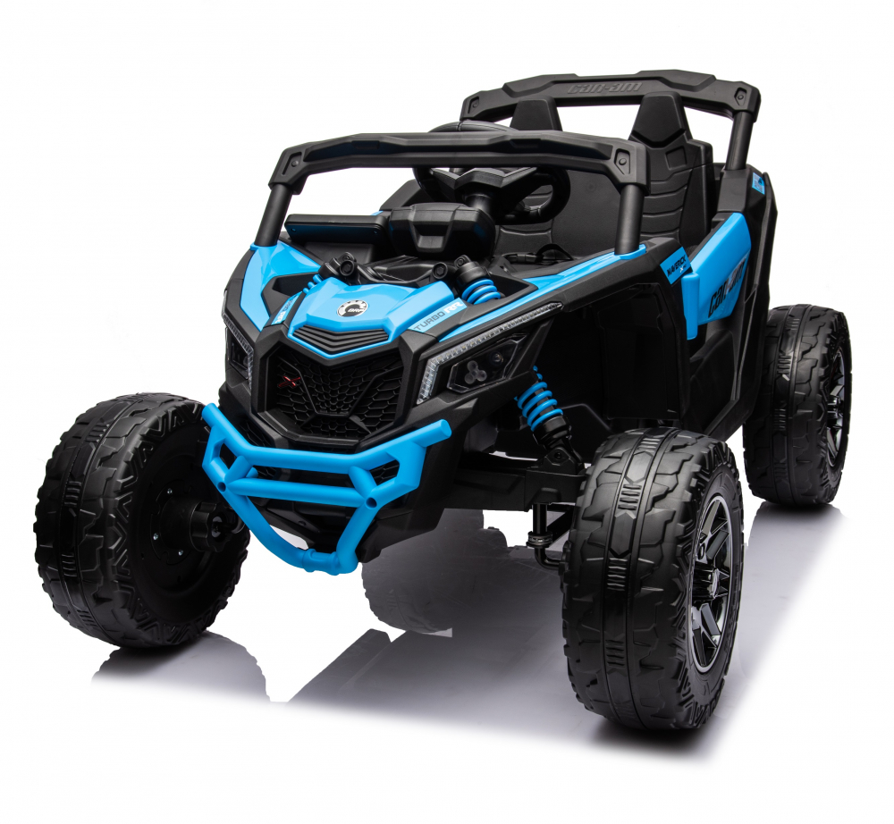 Masinuta electrica 12V cu telecomanda 2.4G Can Am Marverick UTV Blue - 4