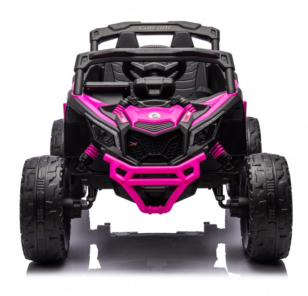 Masinuta electrica 12V 90W cu telecomanda 2.4G Can Am Marverick UTV Fucsia