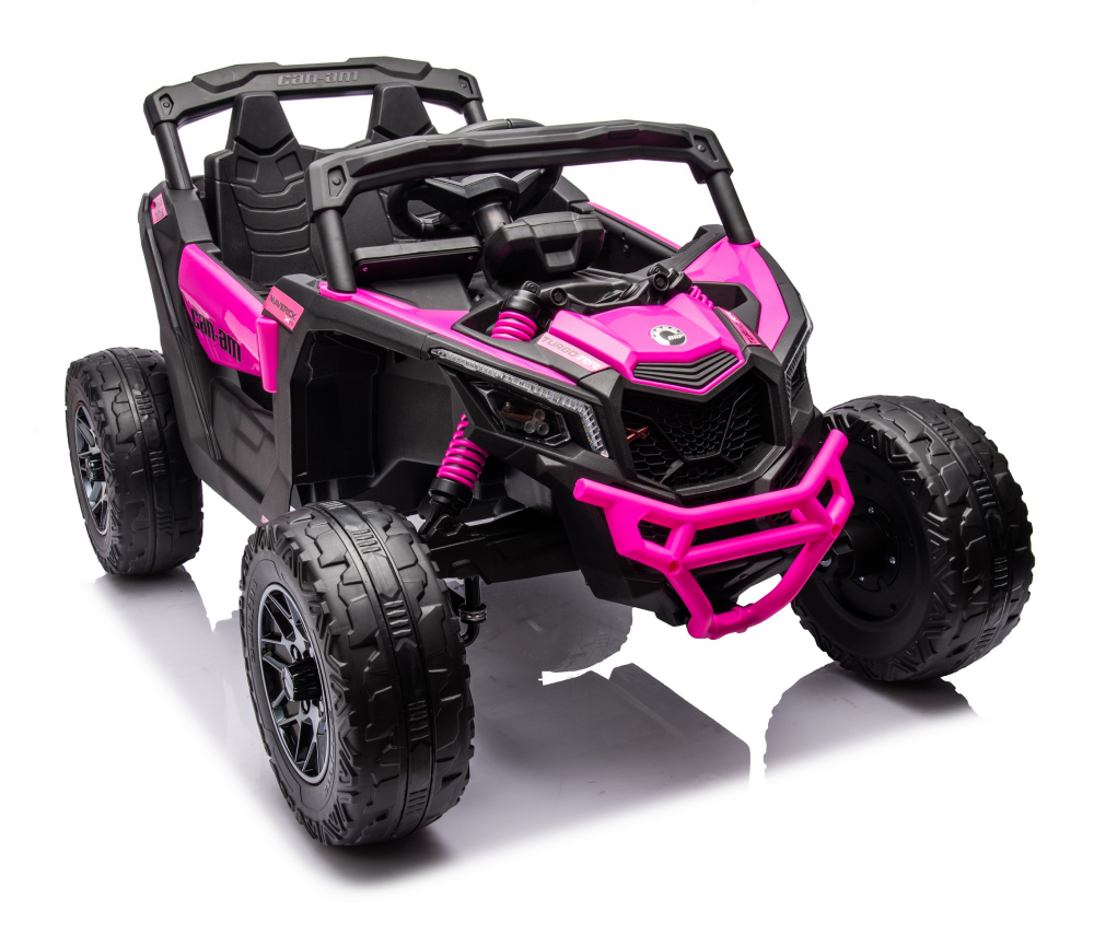 Masinuta electrica 12V cu telecomanda 2.4G Can Am Marverick UTV Fucsia - 1