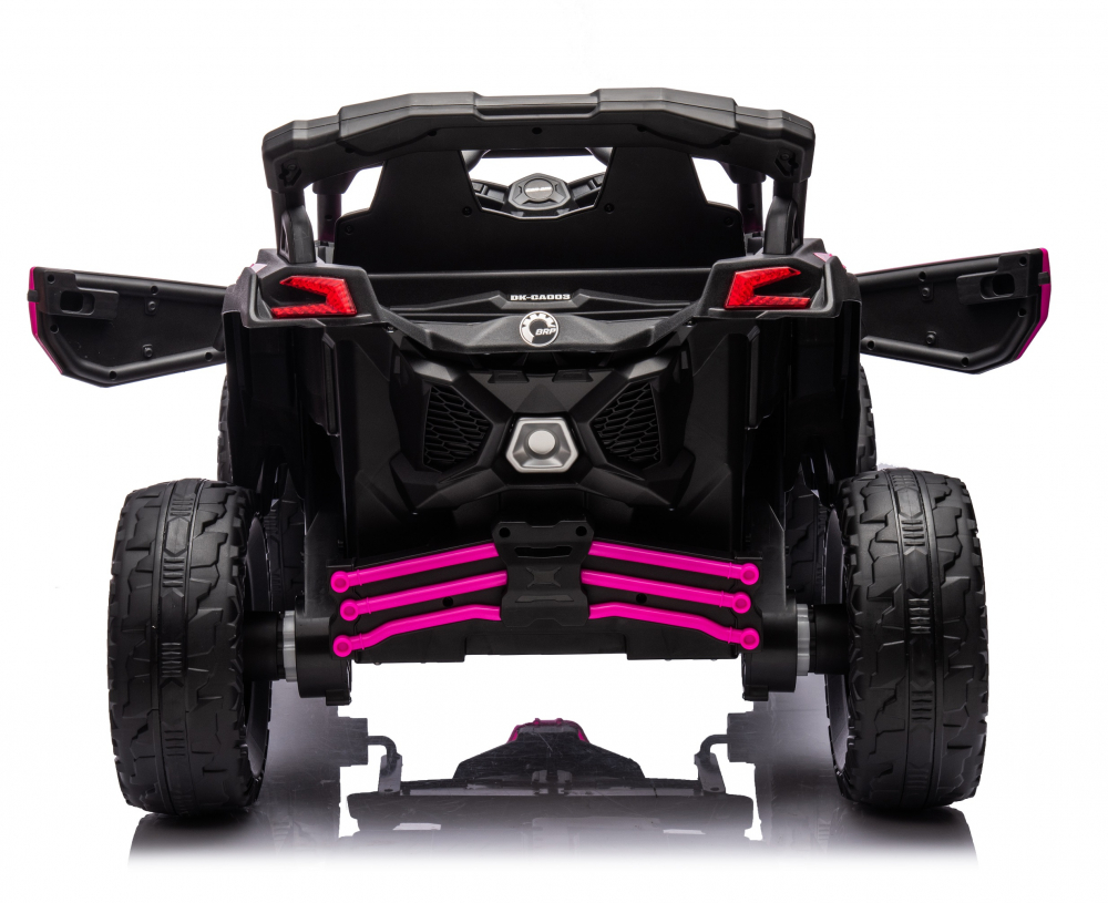 Masinuta electrica 12V cu telecomanda 2.4G Can Am Marverick UTV Fucsia - 2