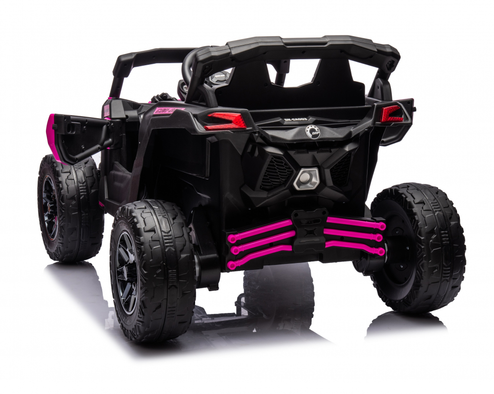 Masinuta electrica 12V cu telecomanda 2.4G Can Am Marverick UTV Fucsia - 3