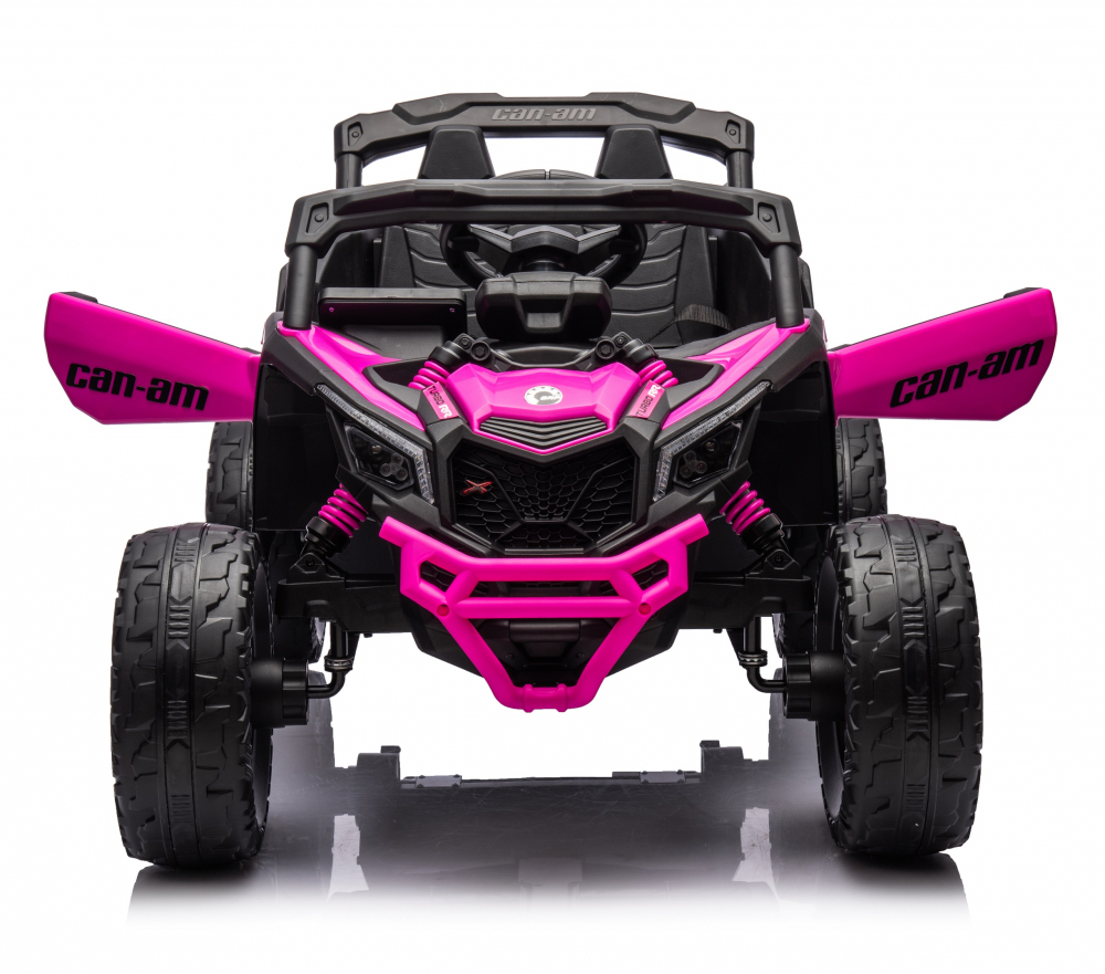 Masinuta electrica 12V 90W cu telecomanda 2.4G Can Am Marverick UTV Fucsia - 4