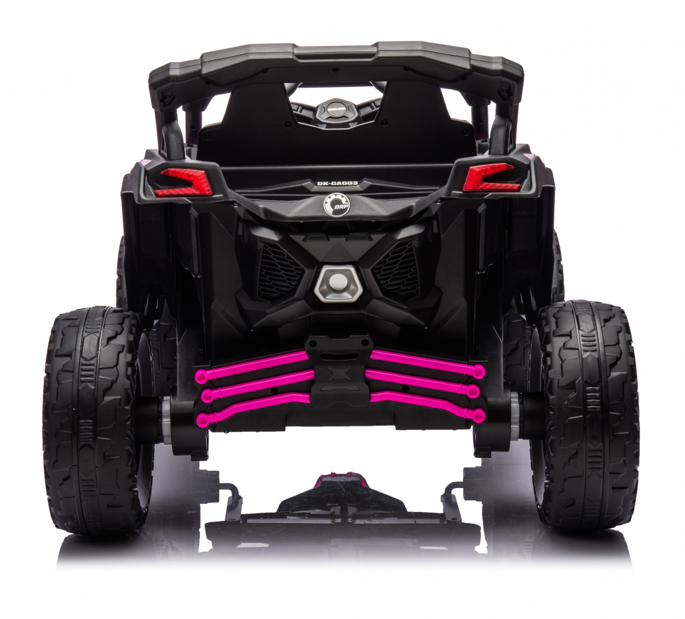 Masinuta electrica 12V 90W cu telecomanda 2.4G Can Am Marverick UTV Fucsia - 6