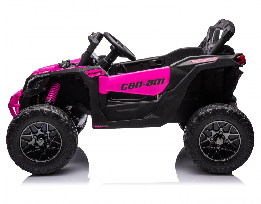 Masinuta electrica 12V 90W cu telecomanda 2.4G Can Am Marverick UTV Fucsia - 8