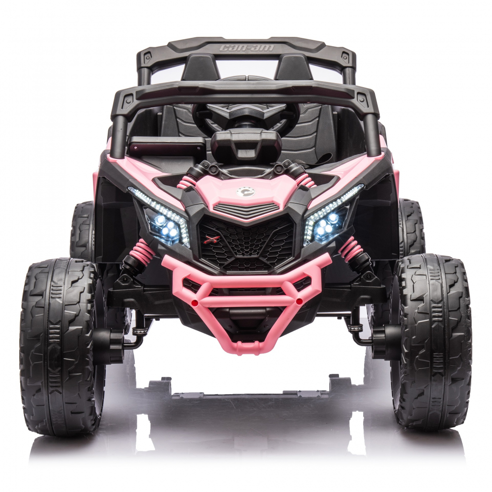 Masinuta electrica 12V cu telecomanda 2.4G Can Am Marverick UTV Light Pink - 1