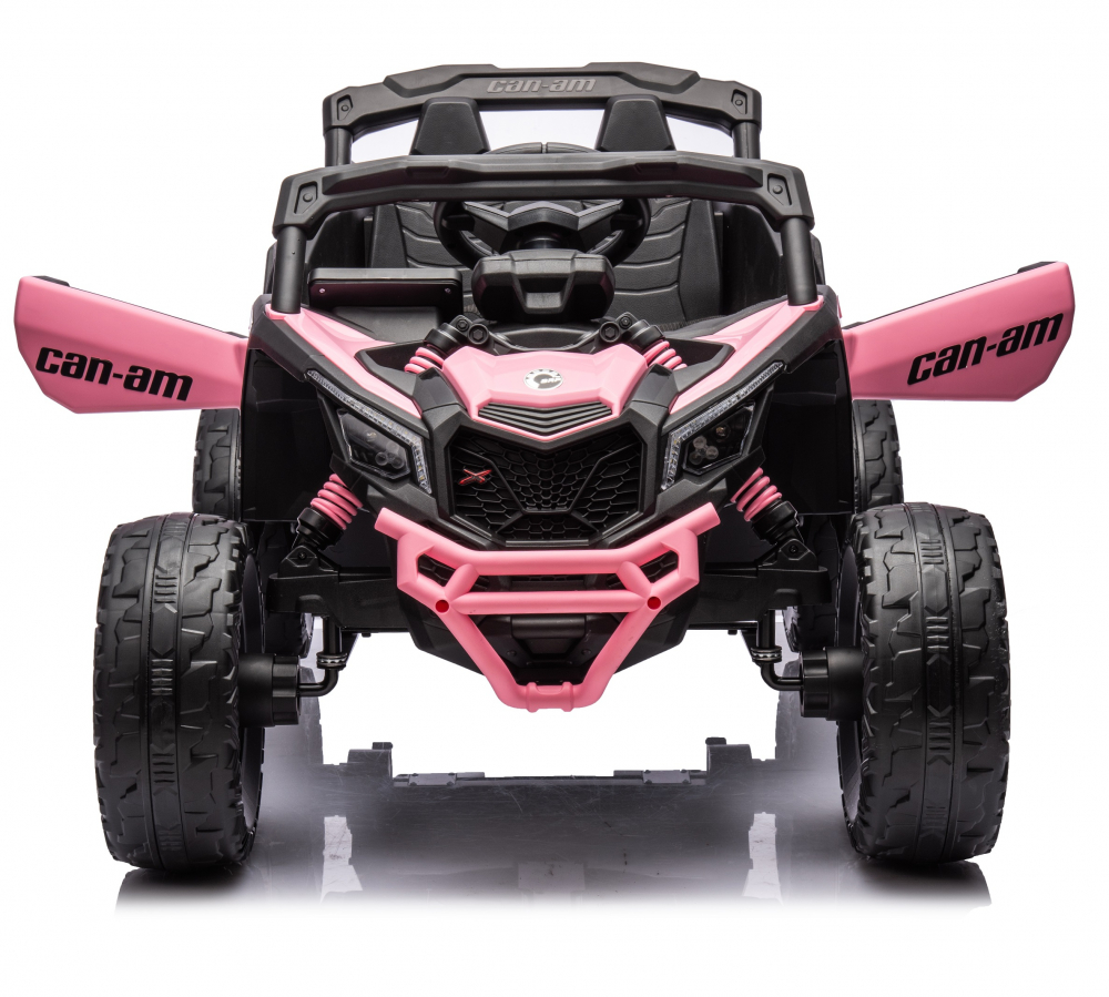 Masinuta electrica 12V cu telecomanda 2.4G Can Am Marverick UTV Light Pink - 4