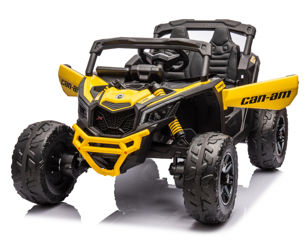 Masinuta electrica 12V 90W cu telecomanda 2.4G Can Am Marverick UTV Yellow