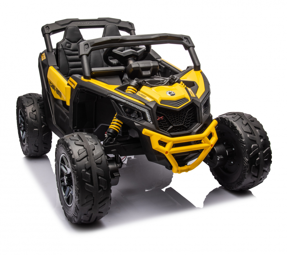 Masinuta electrica 12V cu telecomanda 2.4G Can Am Marverick UTV Yellow - 2