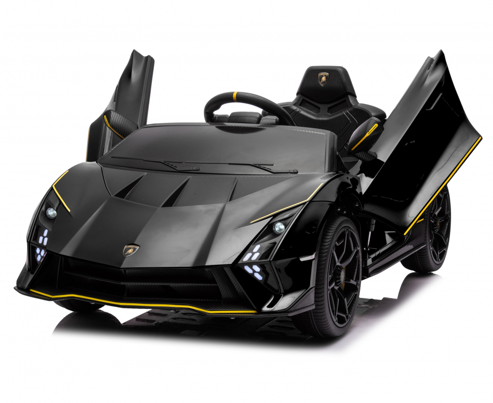 Masinuta electrica cu echipare Premium si licenta Lamborghini Black