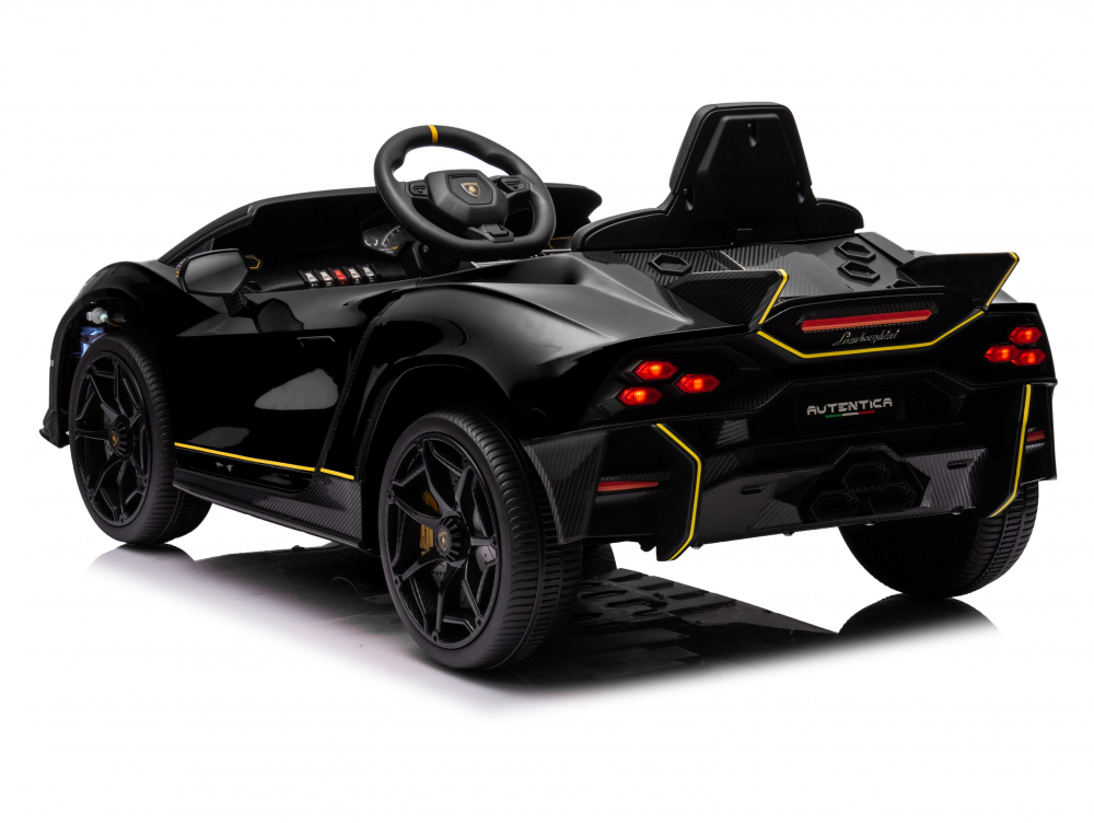 Masinuta electrica cu echipare Premium si licenta Lamborghini Black - 2