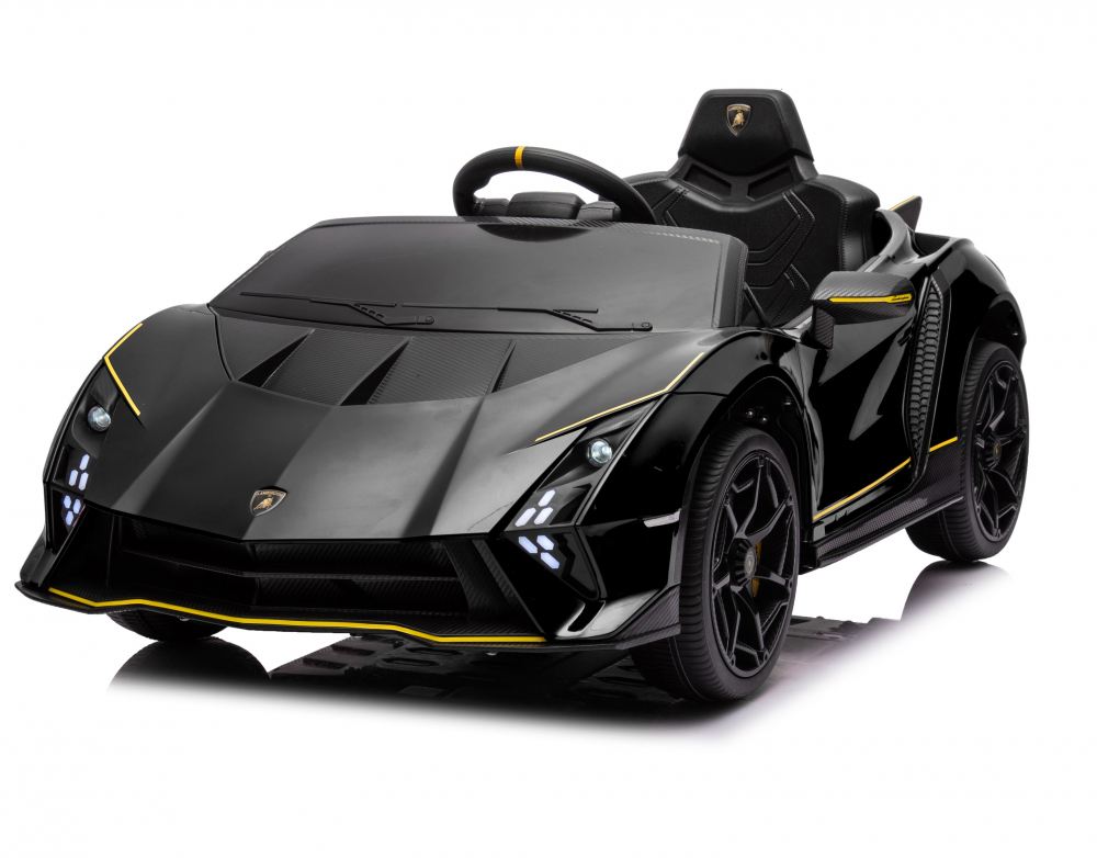 Masinuta electrica cu echipare Premium si licenta Lamborghini Black - 4