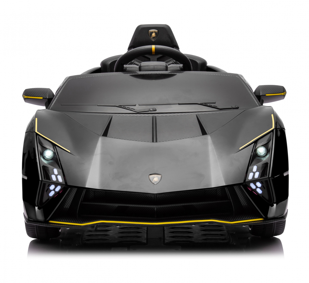 Masinuta electrica cu echipare Premium si licenta Lamborghini Black - 5