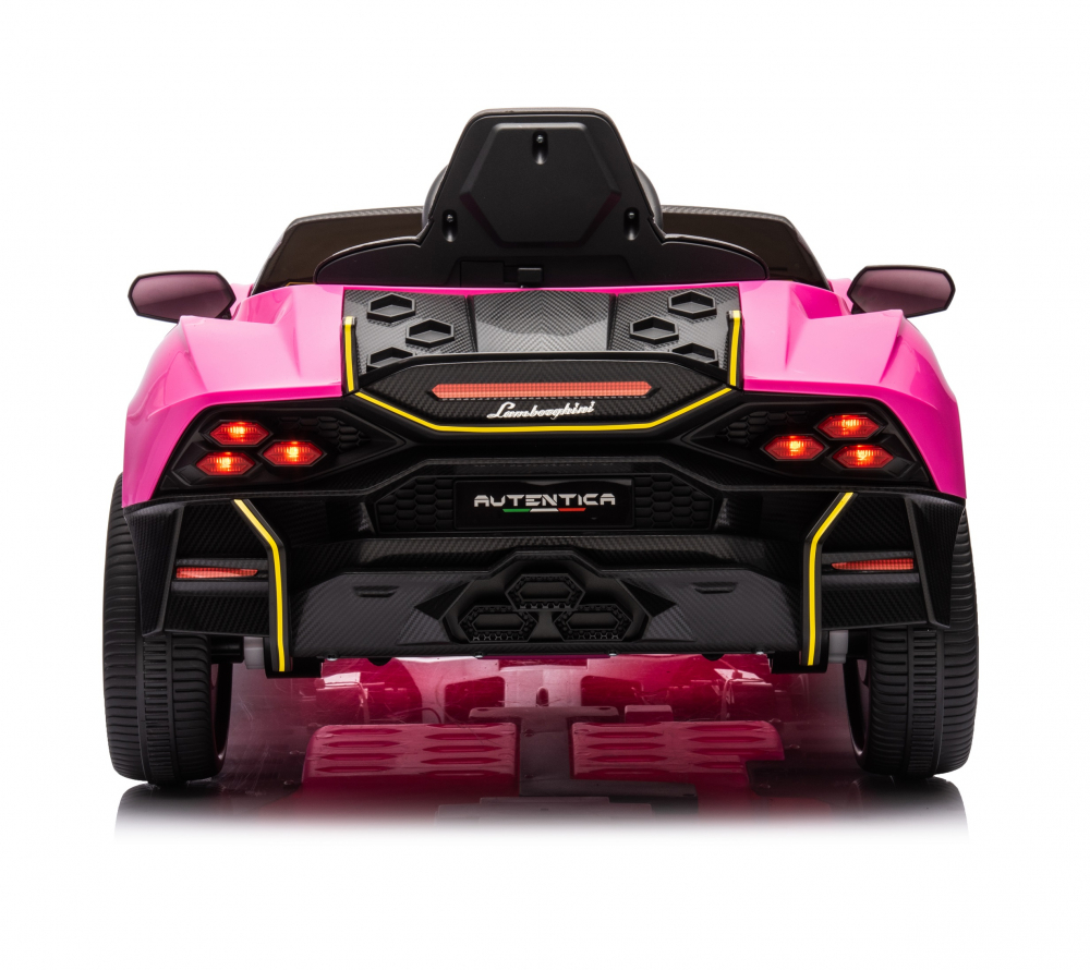 Masinuta electrica 70W cu echipare Premium si licenta Lamborghini Pink - 1