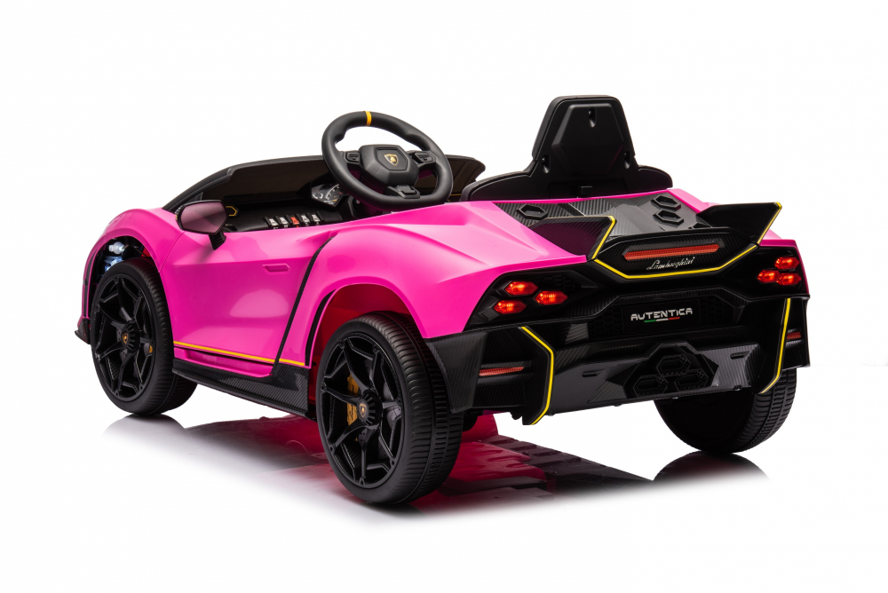 Masinuta electrica cu echipare Premium si licenta Lamborghini Pink - 2