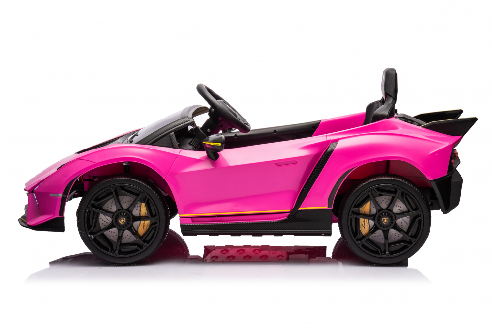 Masinuta electrica cu echipare Premium si licenta Lamborghini Pink - 3