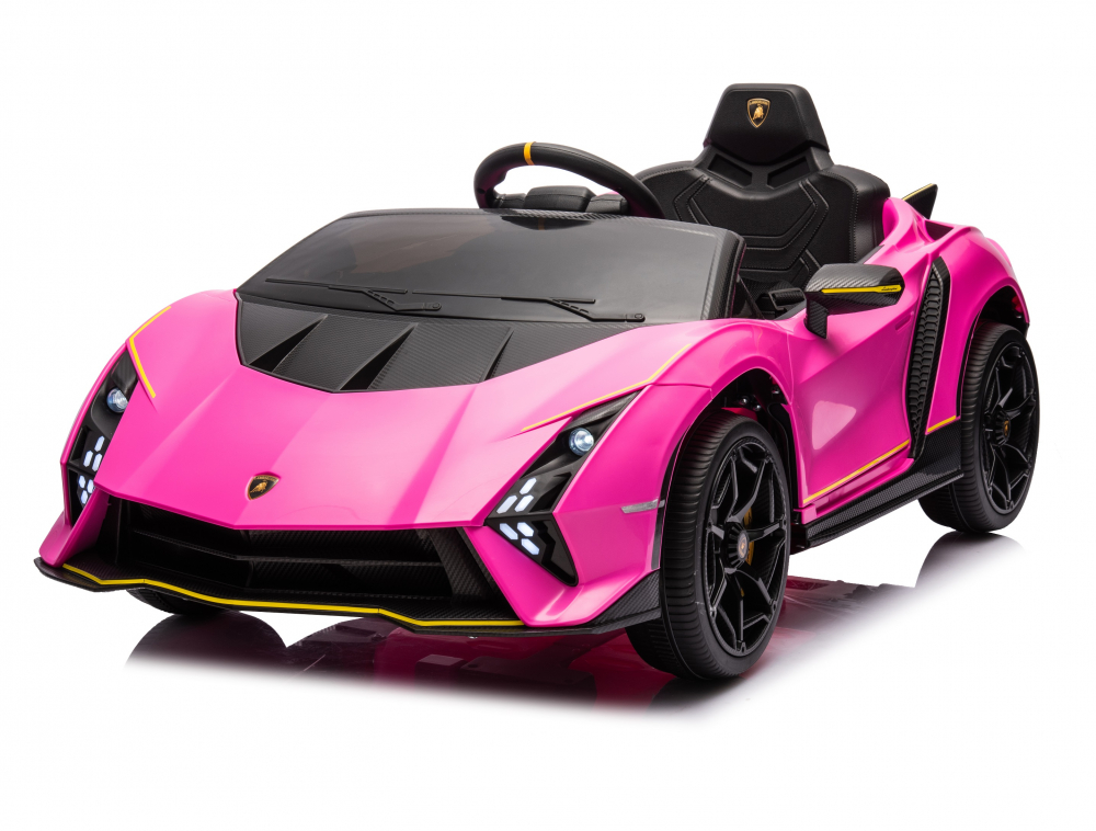 Masinuta electrica 70W cu echipare Premium si licenta Lamborghini Pink - 4