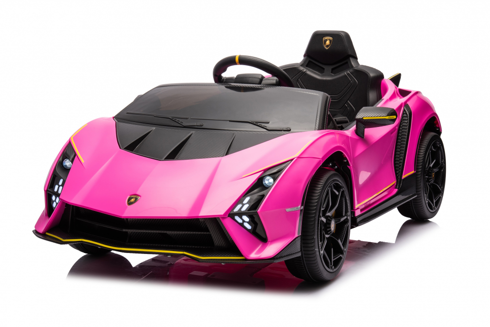 Masinuta electrica cu echipare Premium si licenta Lamborghini Pink - 5