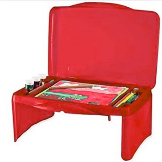 Masuta multifunctionala pliabila pentru copii 48x29x18cm Red - 7