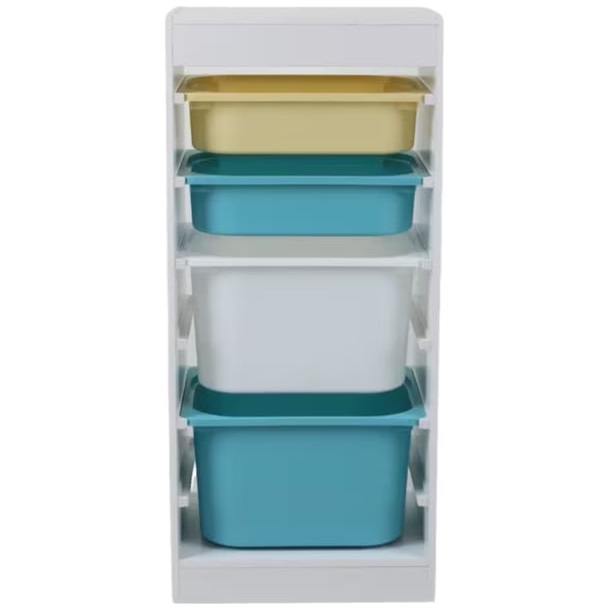 Organizator pentru jucarii si accesaorii cu 4 cutii Ginger Home Toy Shelf