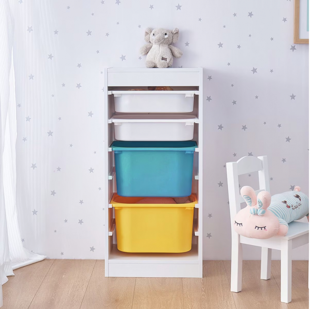 Organizator pentru jucarii si accesorii cu 4 cutii Ginger Home Toy Shelf - 1