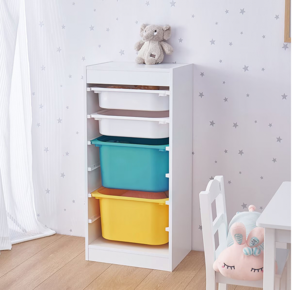 Organizator pentru jucarii si accesorii cu 4 cutii Ginger Home Toy Shelf - 2