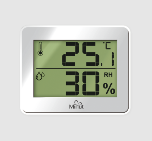 Pachet umidificator Minut Baby + termohigrometru 2 functii