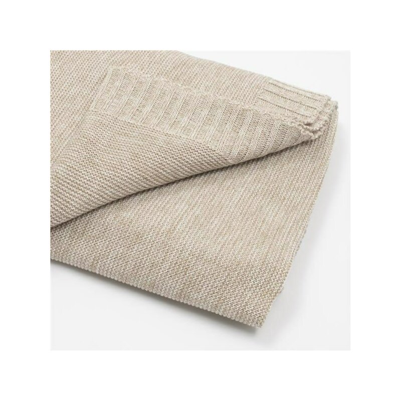 Paturica tricotata New Baby din bambus 80x100 cm beige - 1 | YEO