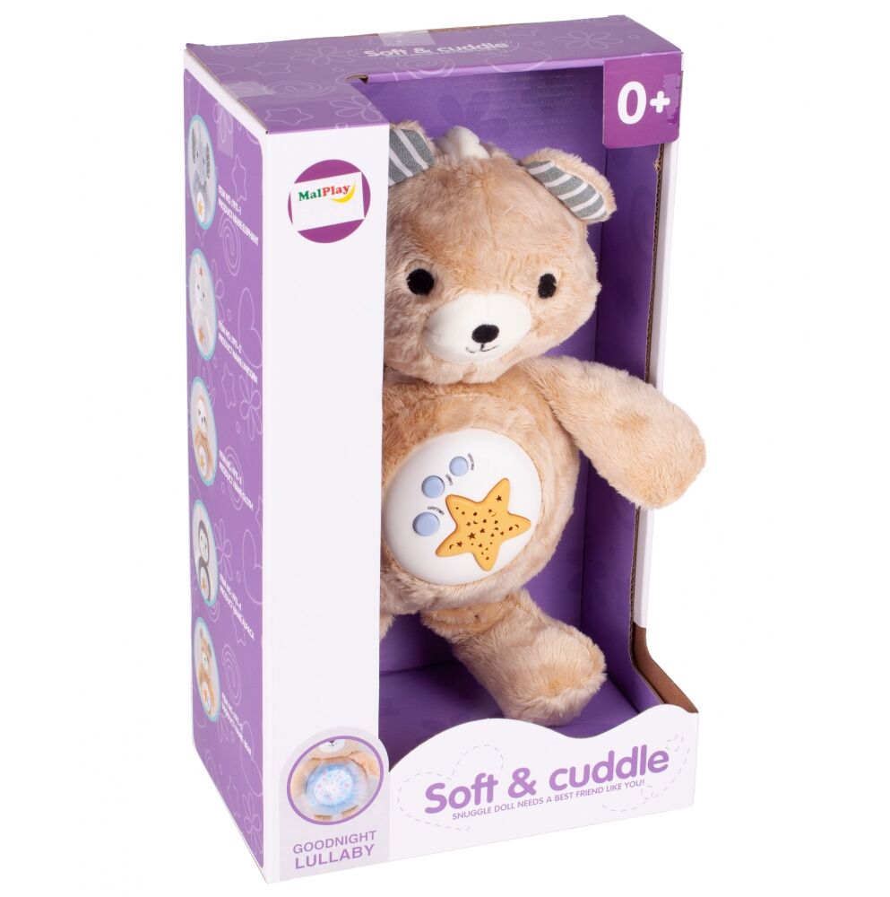 Ursulet muzical de plus cu proiector de stele 35 cm Teddy Bear - 3 | YEO