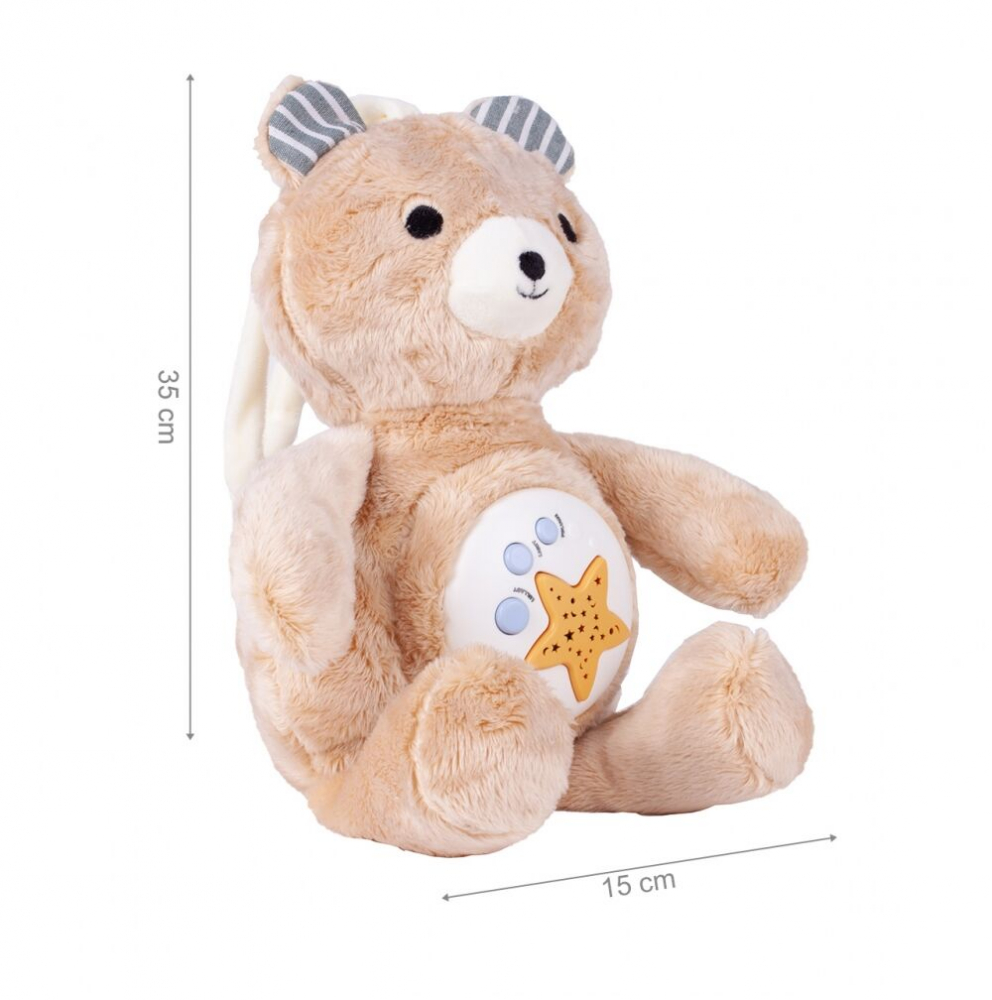 Ursulet muzical de plus cu proiector de stele 35 cm Teddy Bear - 4 | YEO