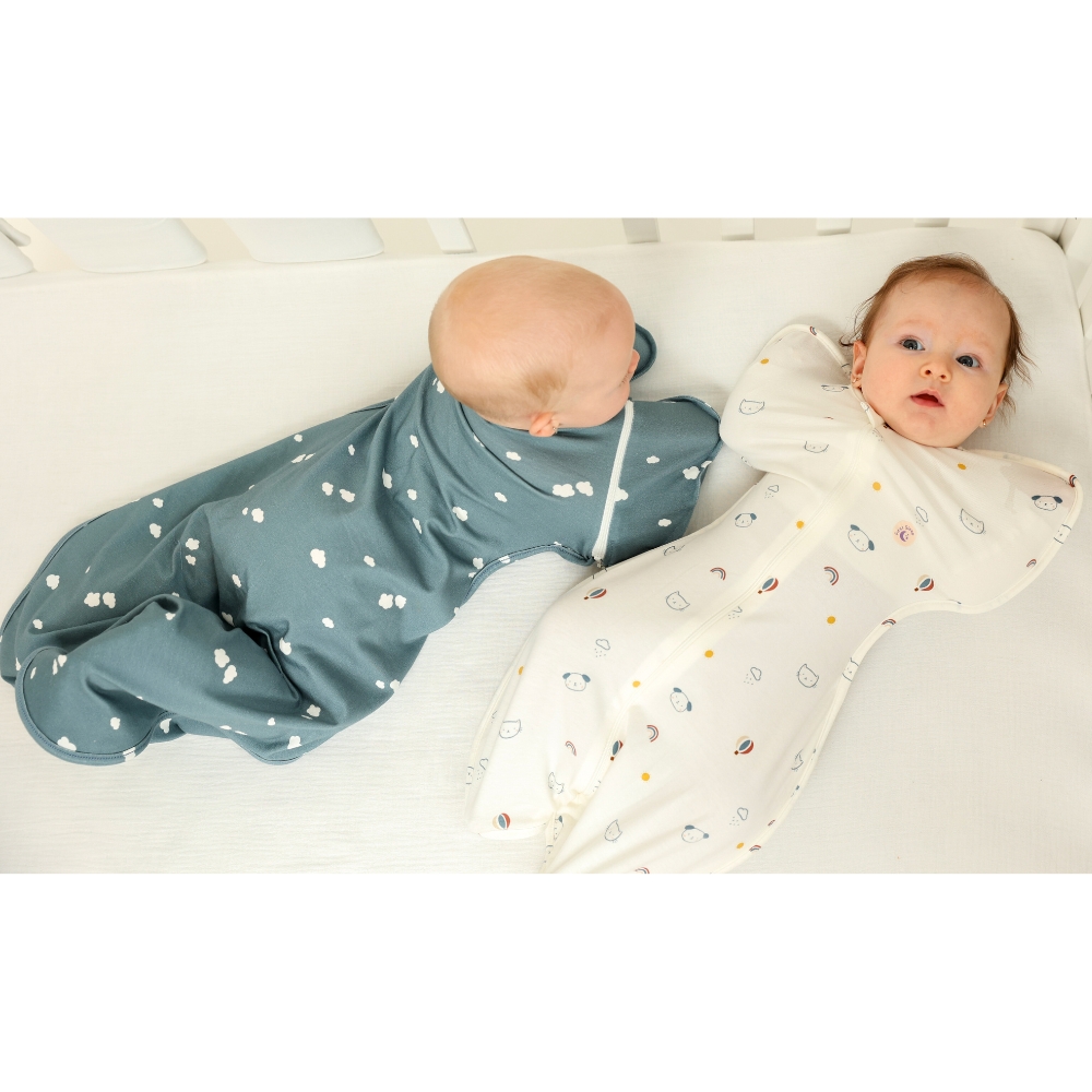 Sac de dormit Swaddle First Sleep Cloudy Dreams faza 2 pentru bebelusi 3-6 luni tog 0.5 - 6