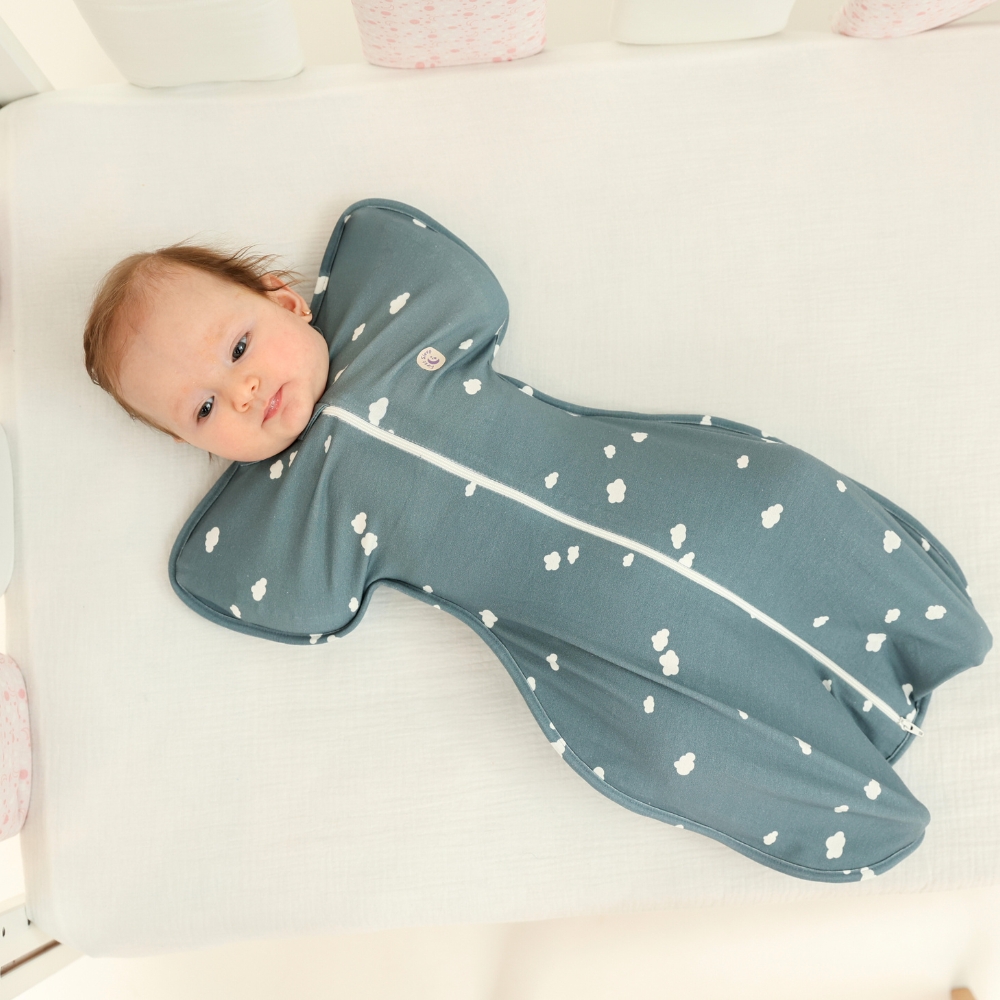 Sac de dormit nou-nascut Swaddle First Sleep 1 tog Cloudy Dreams 60 cm - 1 | YEO