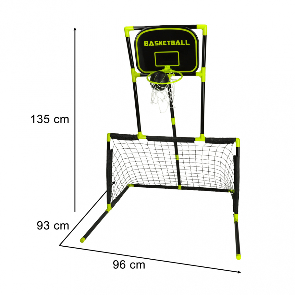 Set sportiv 6 in 1 cu poarta fotbal cos baschet si mingi Combo Set - 5