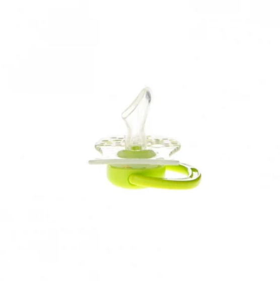 Suzeta silicon ortodontica Minut Baby 0-6 + verde - 1 | YEO