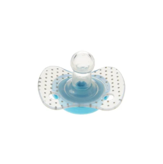 Suzeta silicon rotunda Minut Baby 0-6 + turcoaz - 1 | YEO