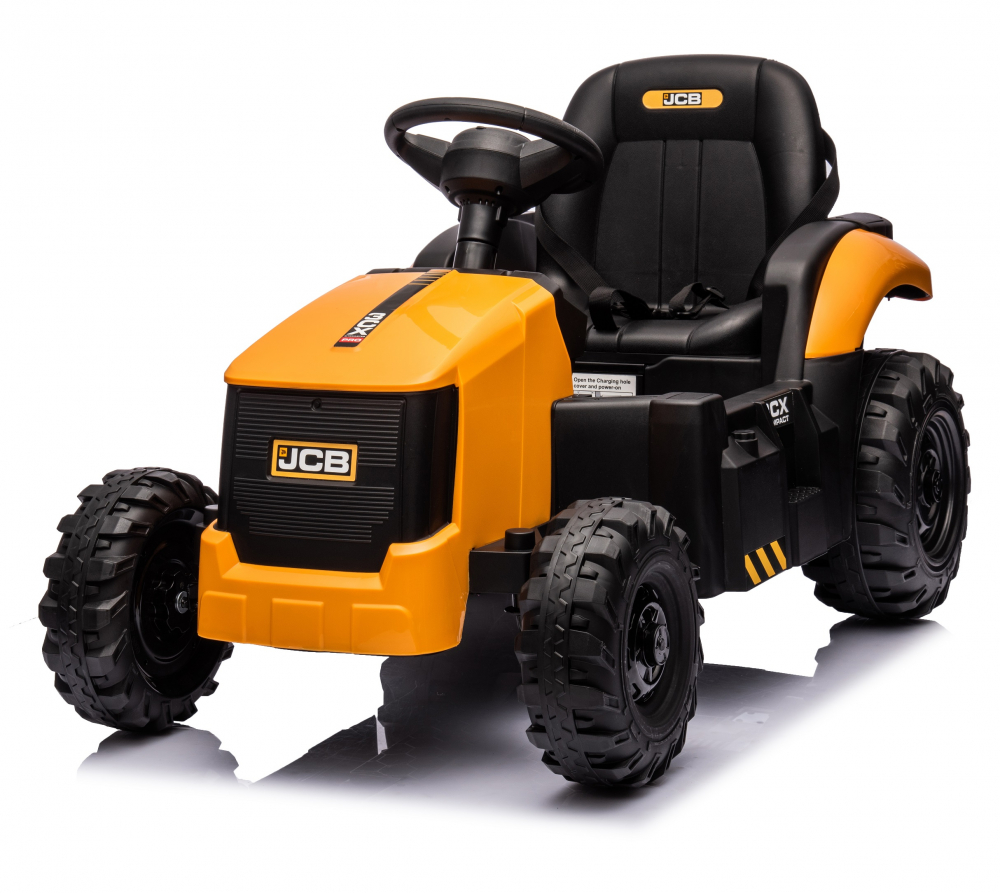 Tractor electric cu telecomanda 2.4G si licenta JCB Yellow