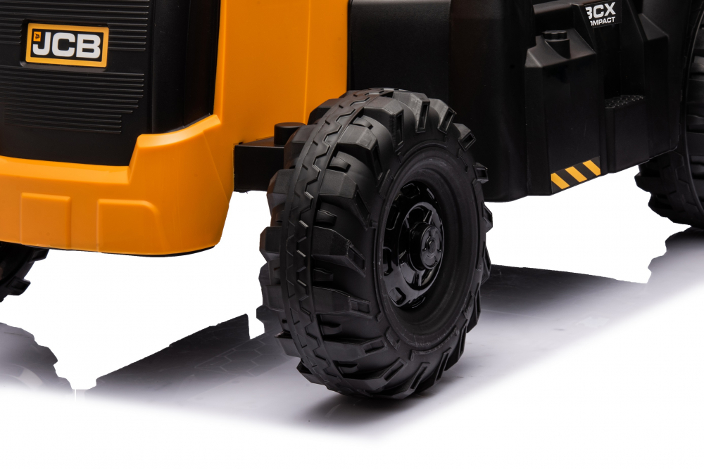 Tractor electric cu telecomanda 2.4G si licenta JCB Yellow - 7