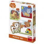 Baby puzzle Animalute jucause 3-5 piese