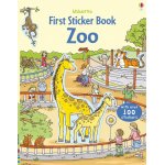 Carte cu stickere First Sticker Book Zoo Usborne