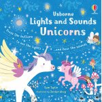 Carte cu sunete si lumini Lights and sounds Unicorns Usborne