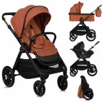 Carucior 3 in 1 Lionelo reversibil Layla maro