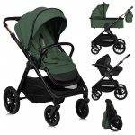 Carucior 3 in 1 Lionelo reversibil Layla verde